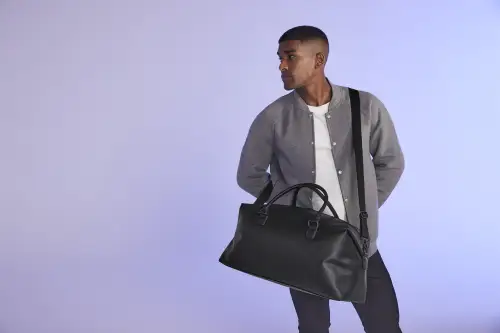 Click Here To Enlarge This Photo Of Personalised Luxury Weekender Bag