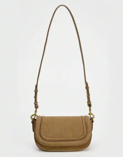 Click Here To Enlarge This Photo Of Personalised suede saddlebag