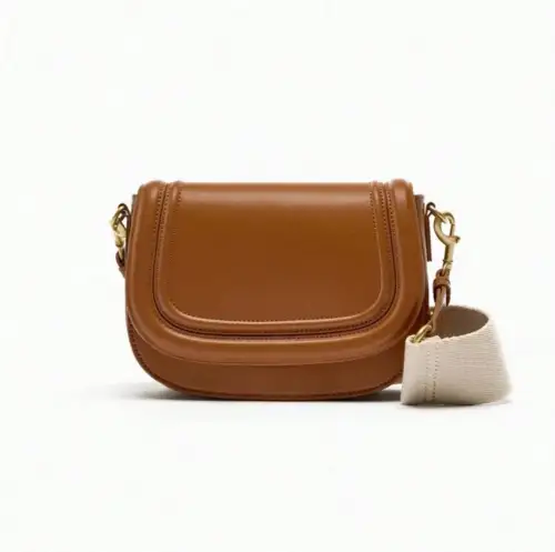 Click Here To Enlarge This Photo Of Personalised tan saddlebag