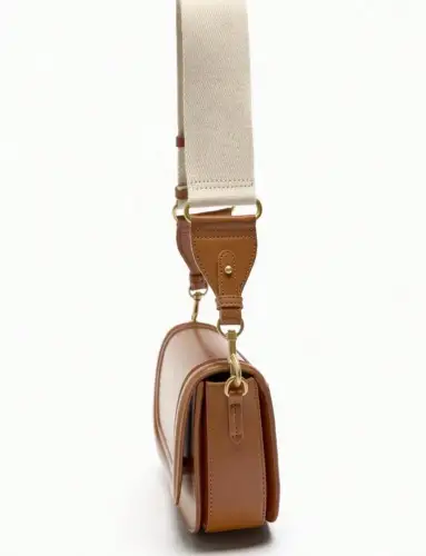 Click Here To Enlarge This Photo Of Personalised tan saddlebag
